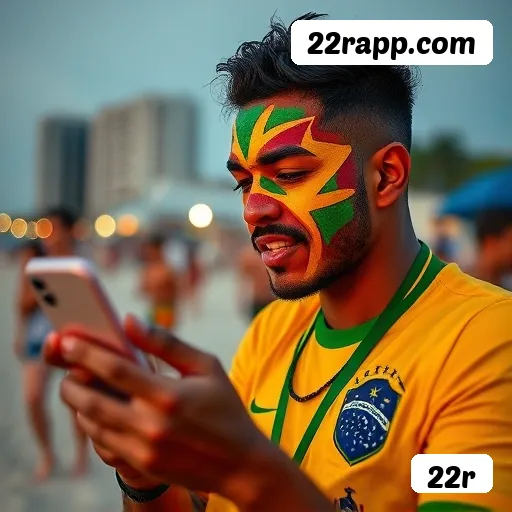 Aplicativo móvel 22r para iOS e Android
